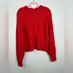 GAP Vibrant Red Women's Crewneck Knit Sweater Size Small